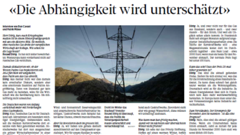 In the news: Interview with Roland Dörig on the energy crisis - mobile